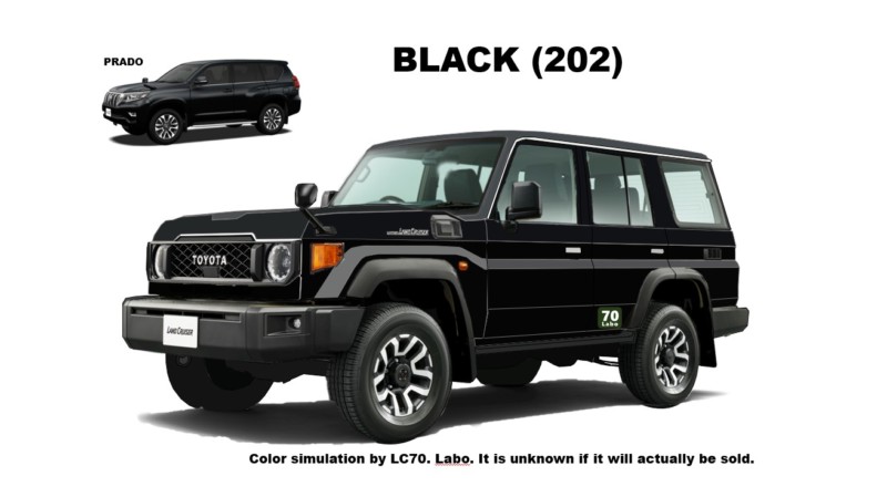 再再販ランクル70のカラーシミュレーション（妄想） | ランクル70研究