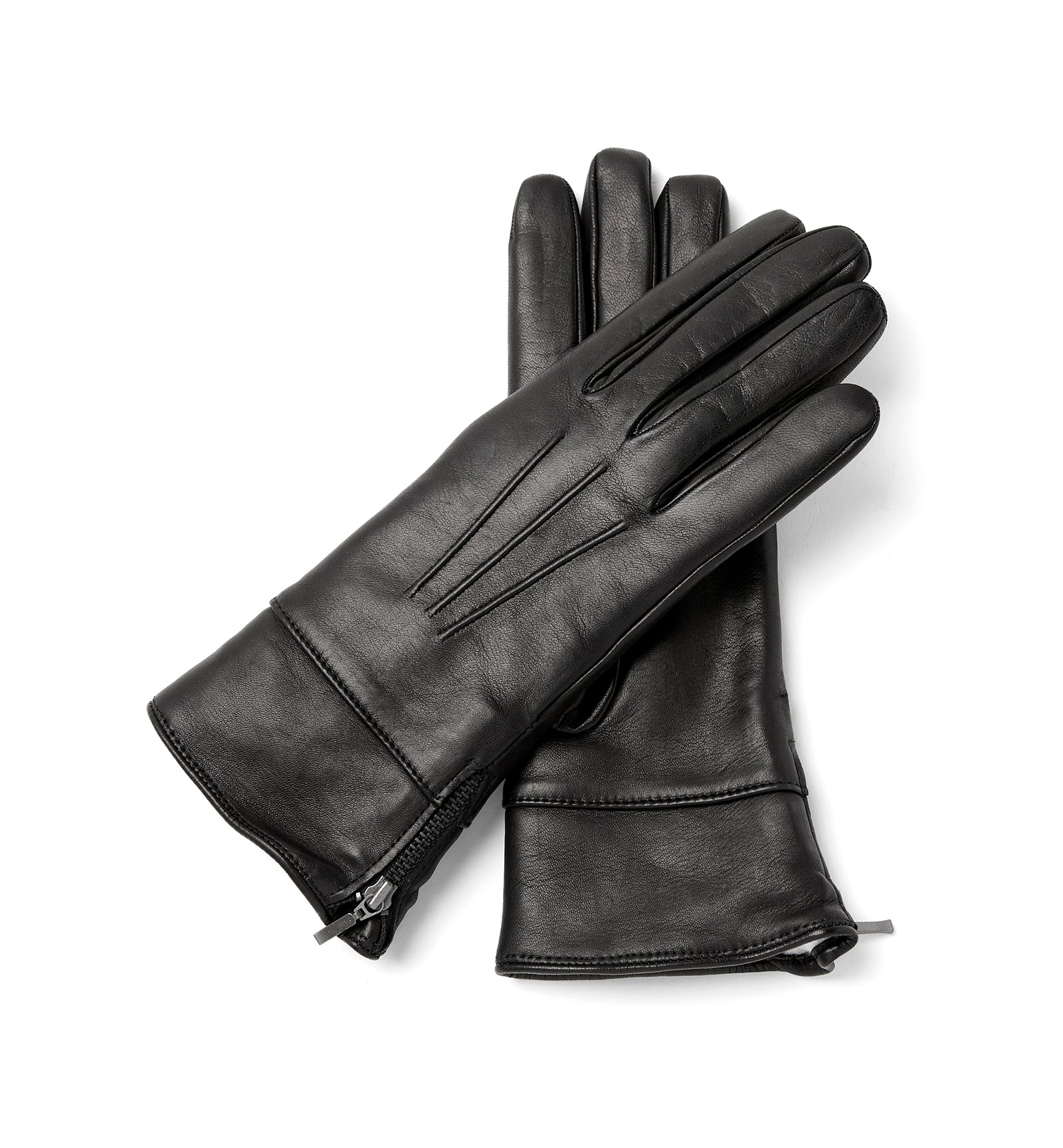 CAINE SHEARLING-LINED LEATHER GLOVES