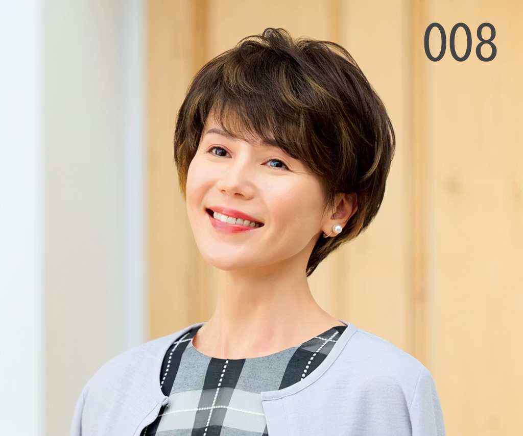 ショート:セミオーダーウィッグ 008:ニュアンスカールとメッシュを