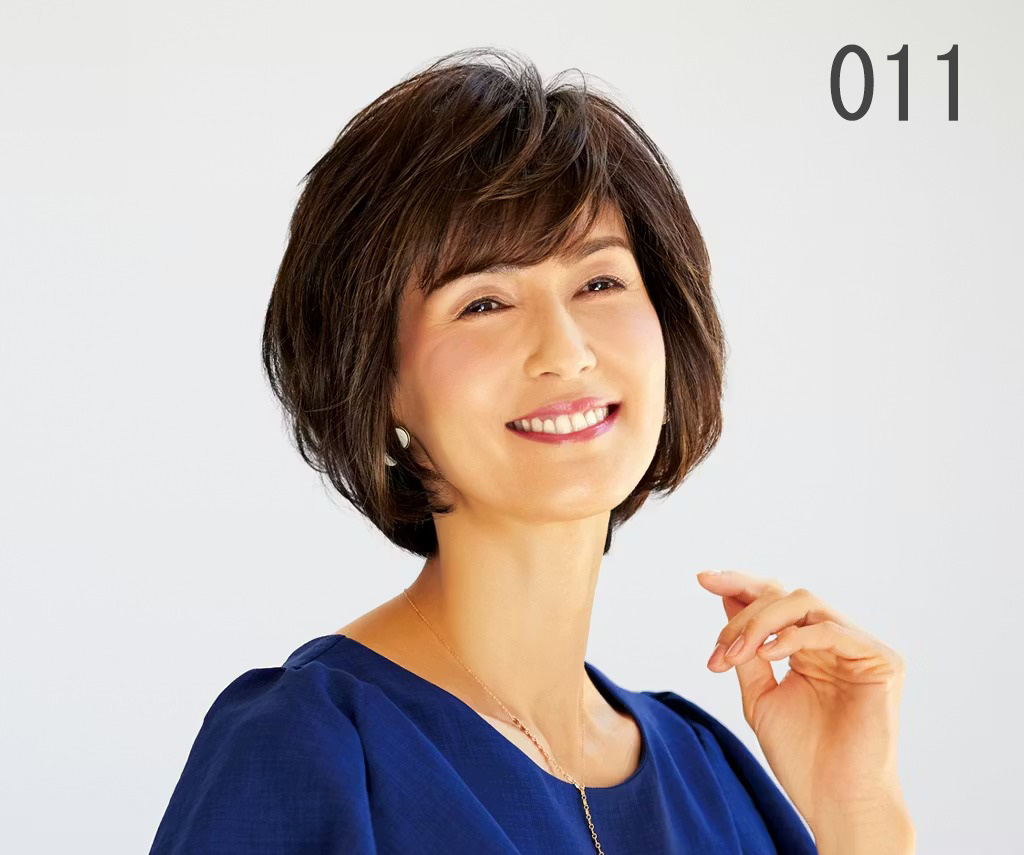 ショート:セミオーダーウィッグ 011:メッシュカラーで立体感を演出。