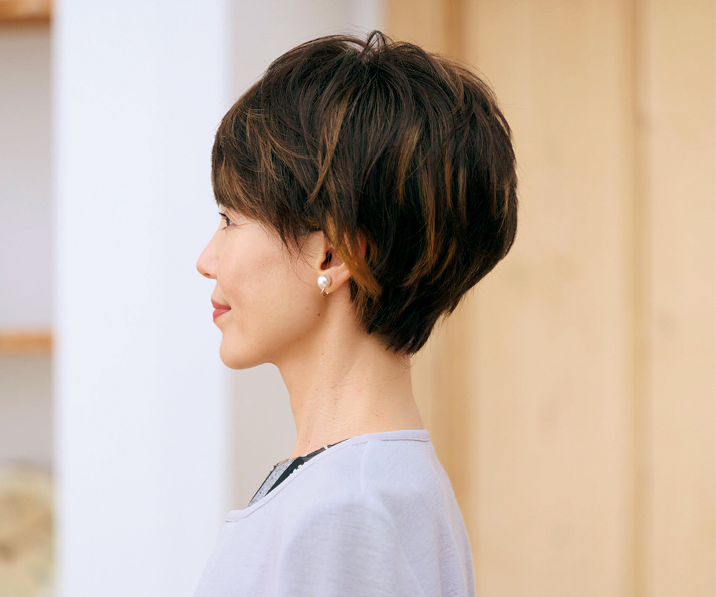 ショート:セミオーダーウィッグ 008:ニュアンスカールとメッシュを