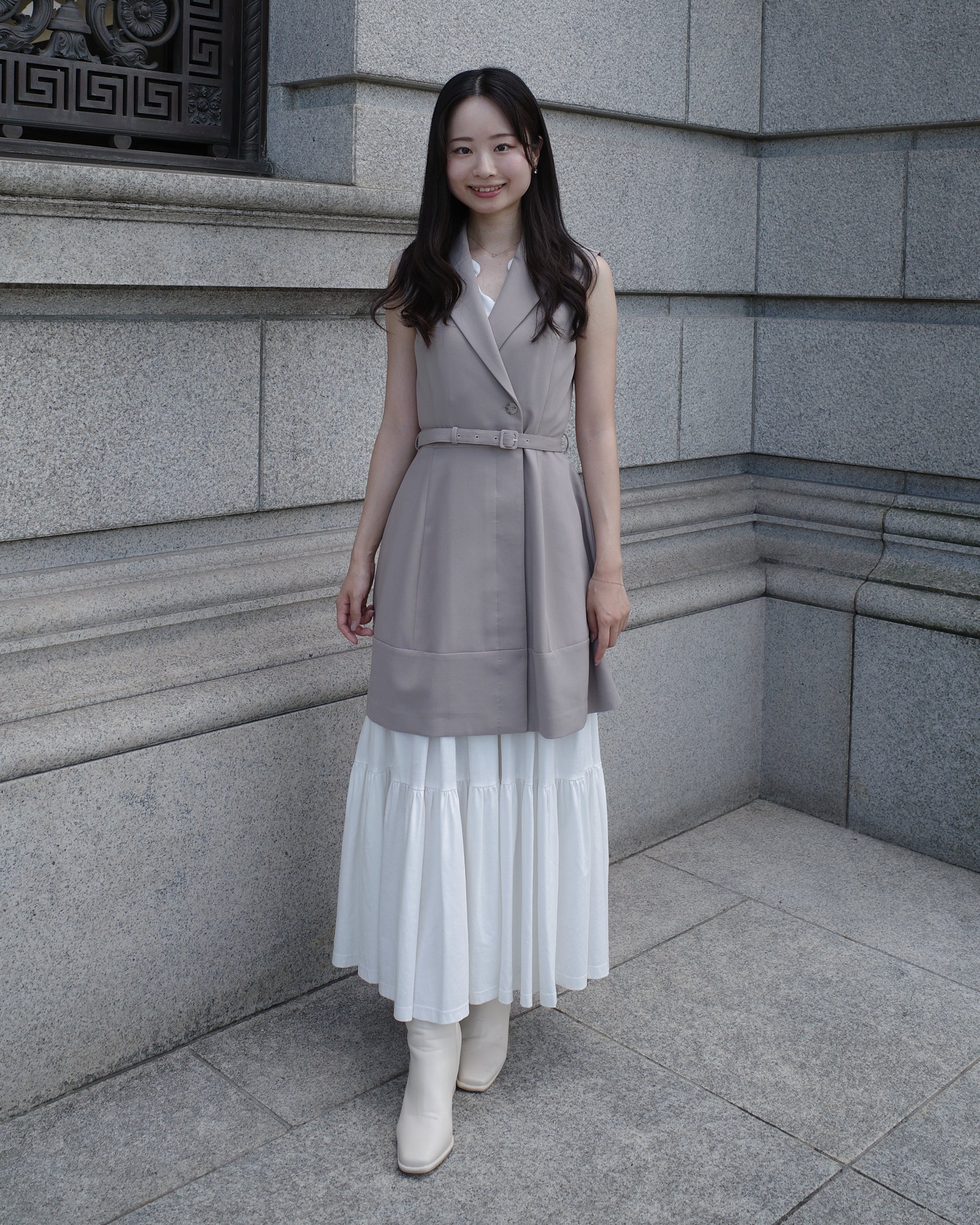 50%OFF】ノースリーブトレンチミニワンピース – La lune