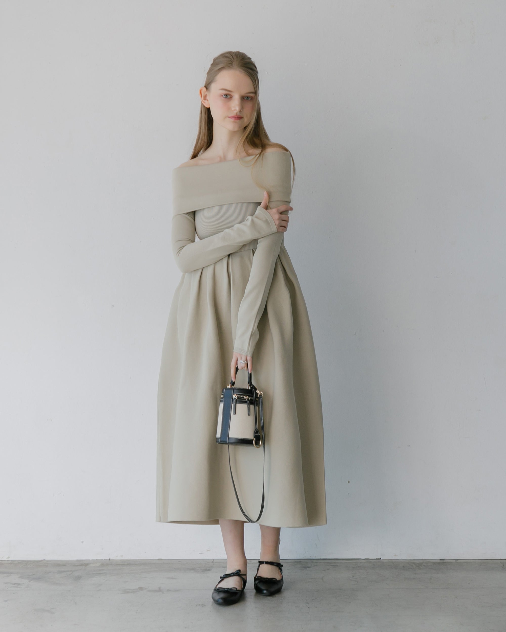 10%OFF】4way仕様オフショルニットワンピース – La lune