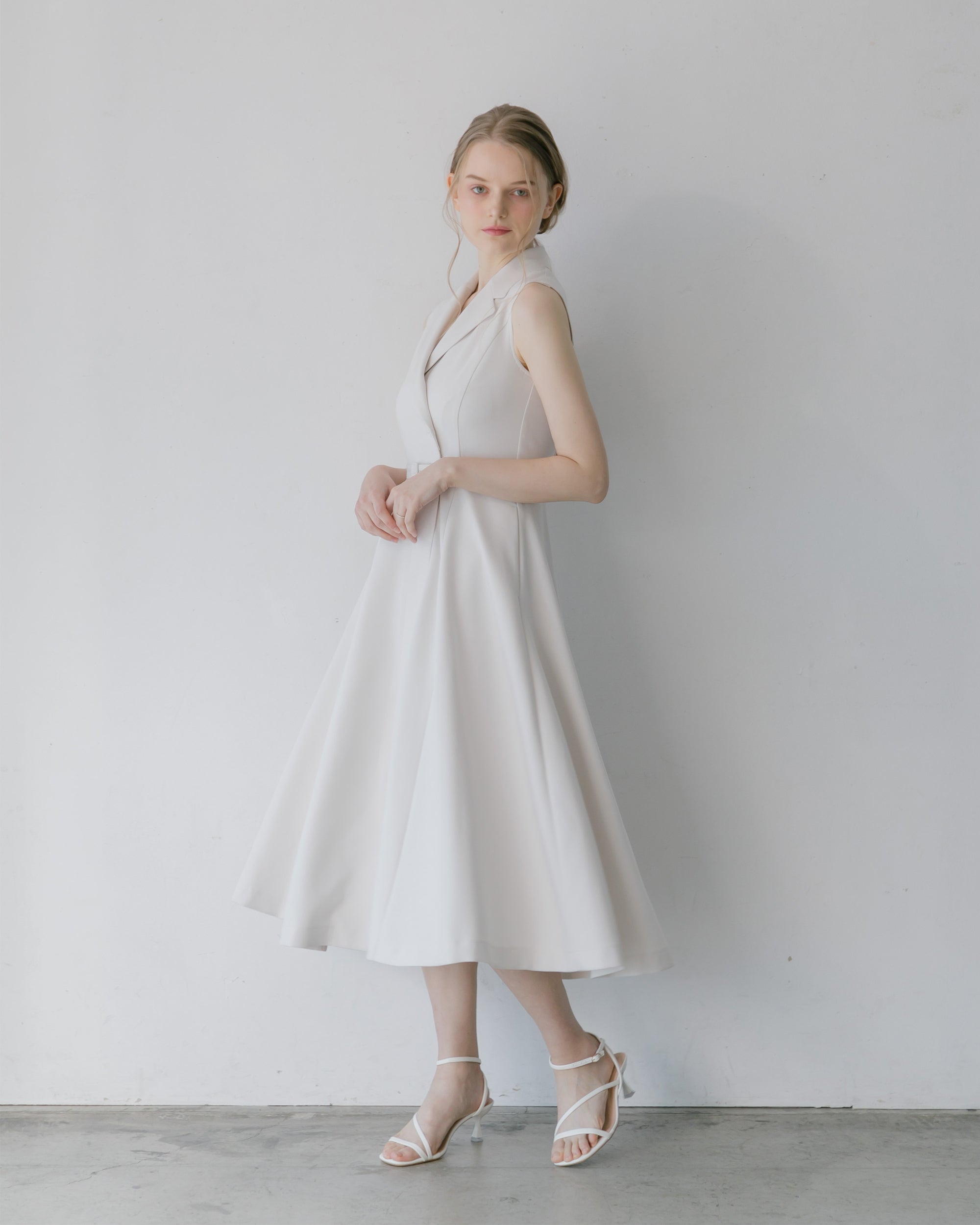 ノースリーブトレンチロングワンピース – La lune