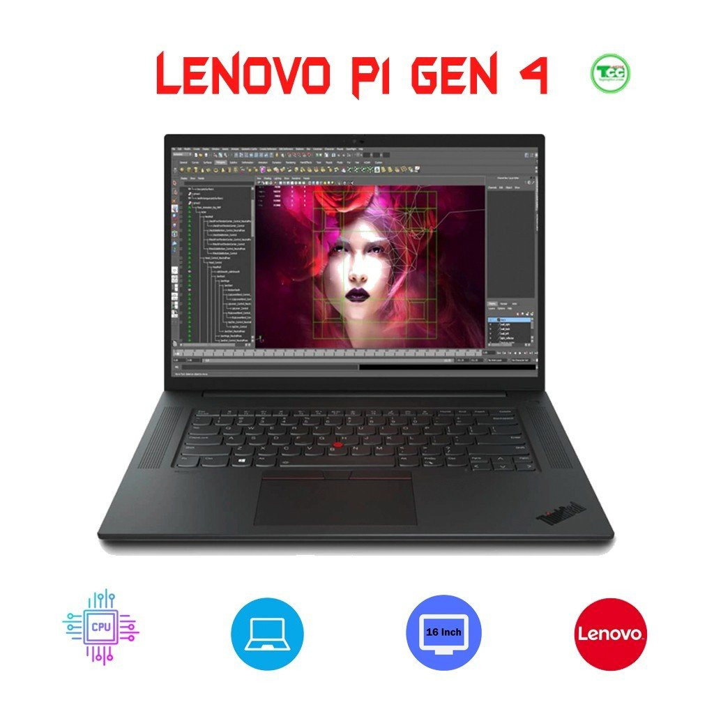 Lenovo Thinkpad P1 Gen 4 Core™ i7-11850H, RAM 32GB, SSD 512GB, 16