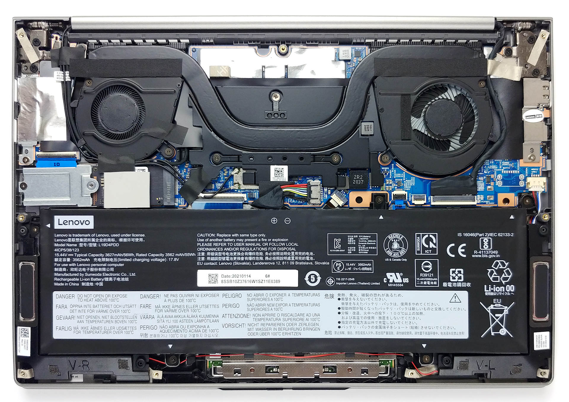Inside Lenovo ThinkBook 13s Gen 2 - disassembly and upgrade