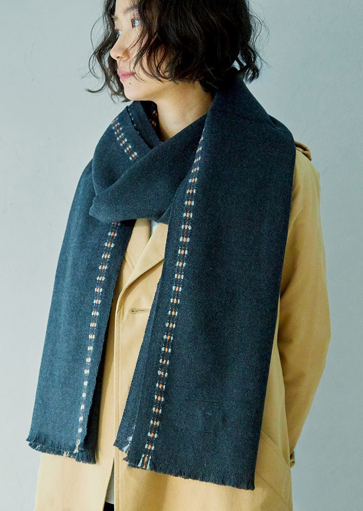 SAANA merino wool stole 70x220cm+fringes – LAPUAN KANKURIT（ラプ