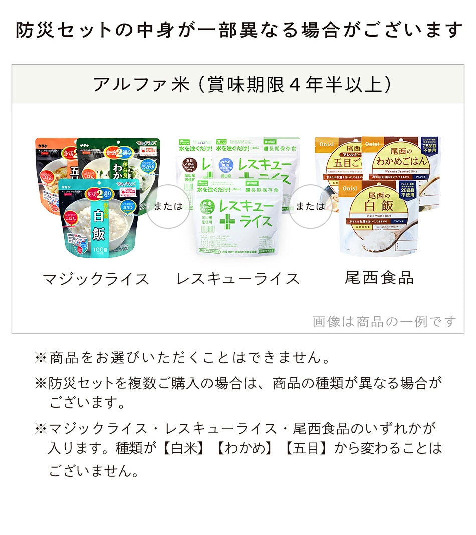 防災セット SHELTER プレミアム 3人用 - LA・PITA