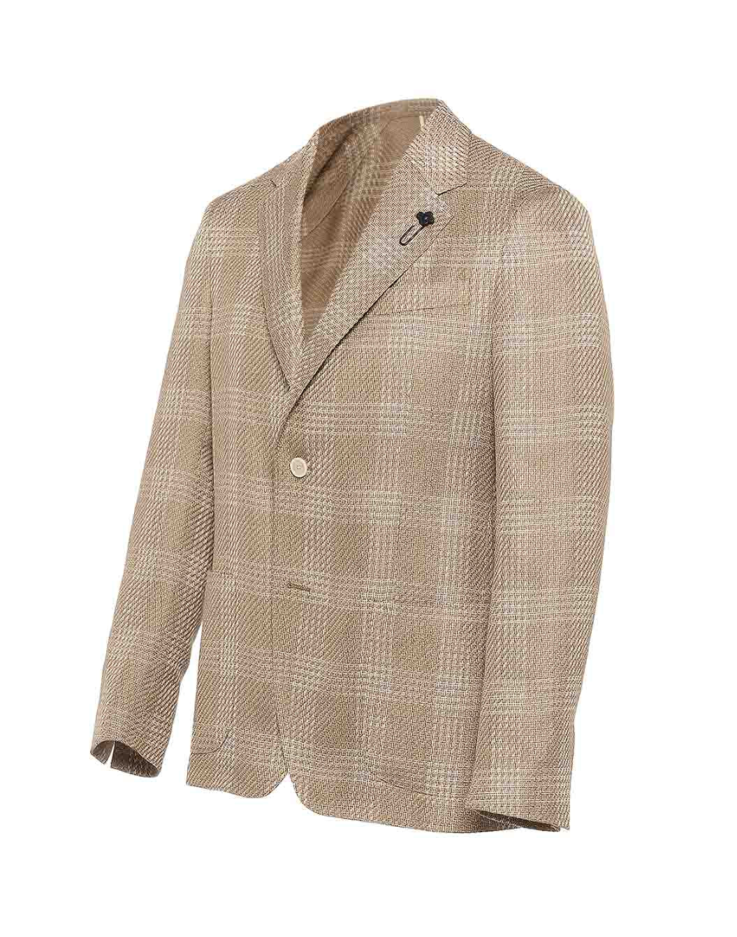 コットンリネン グレンチェックジャケット – LARDINI Online Store