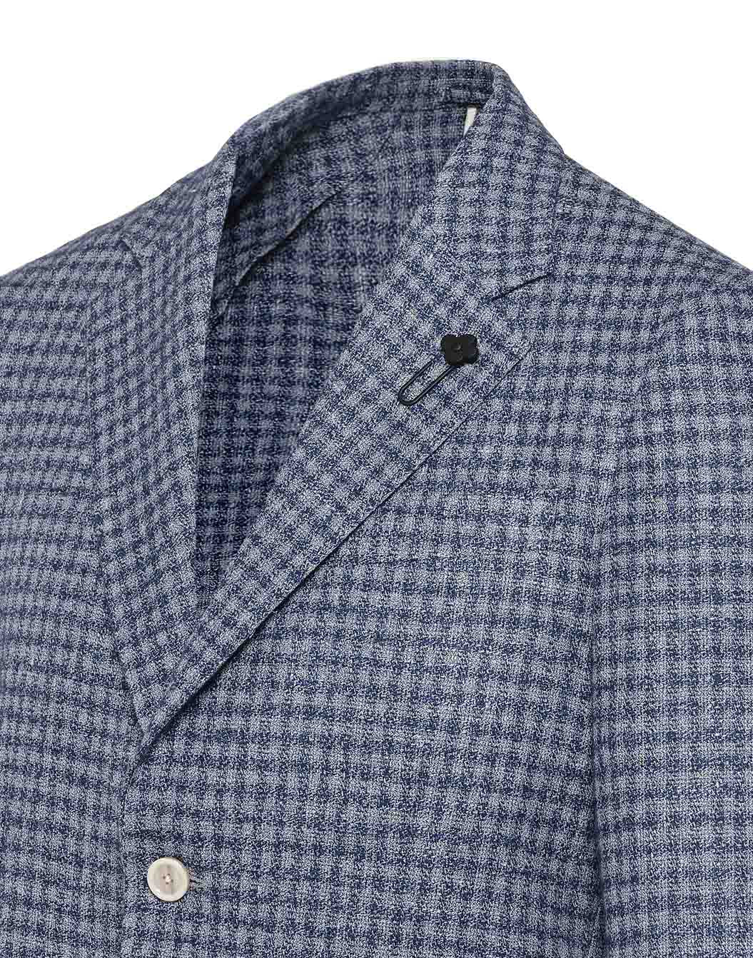 リネンウール マイクロチェックジャケット – LARDINI Online Store