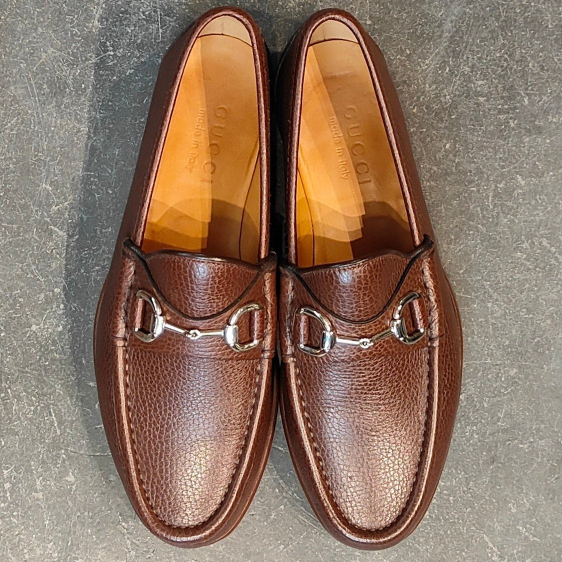 グッチ ビット ローファー パンプス ハラコ×レザー イタリア○GUCCI