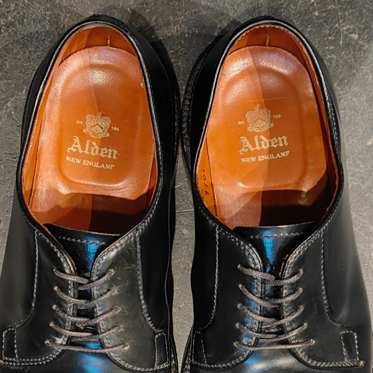 美品 【ALDEN】オールデン 9901 プレーントゥ コードバン ブラック