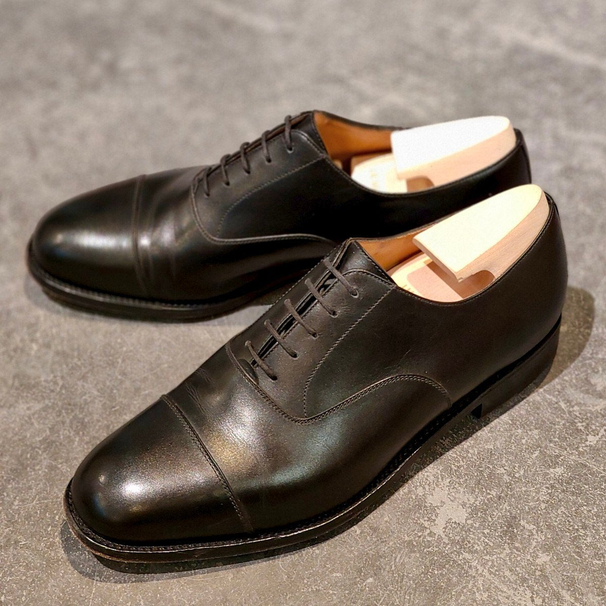 ショセ モカ ハントダービー Uチップ 25 ドレスシューズ ストレート