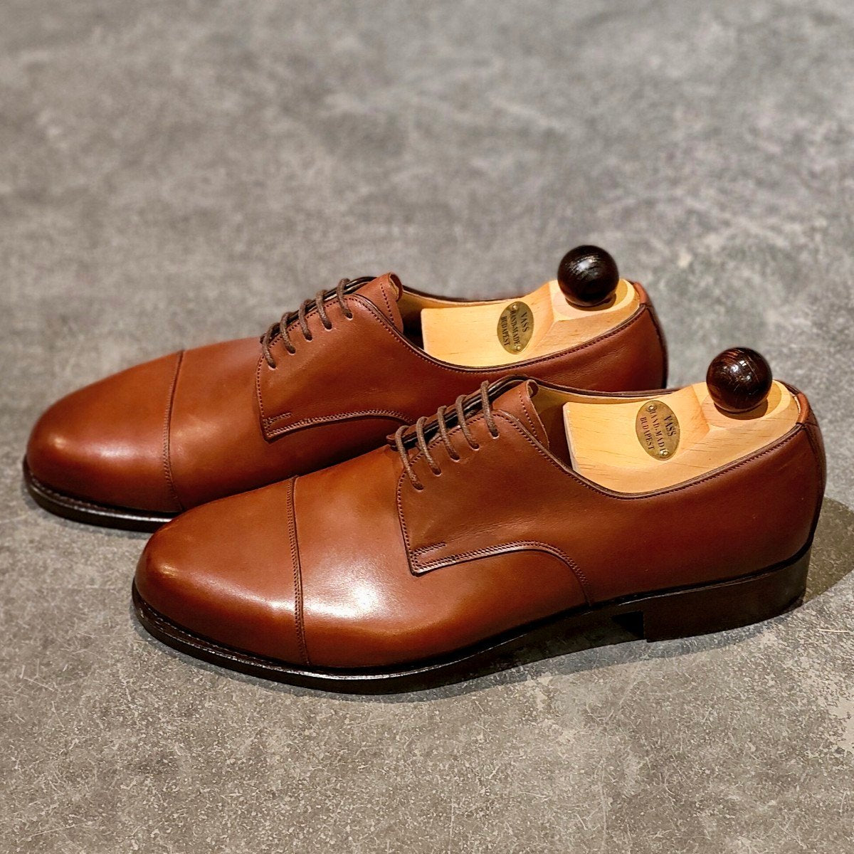 新品未使用【VASS】ヴァーシュ ストレートチップ ダービー カーフ