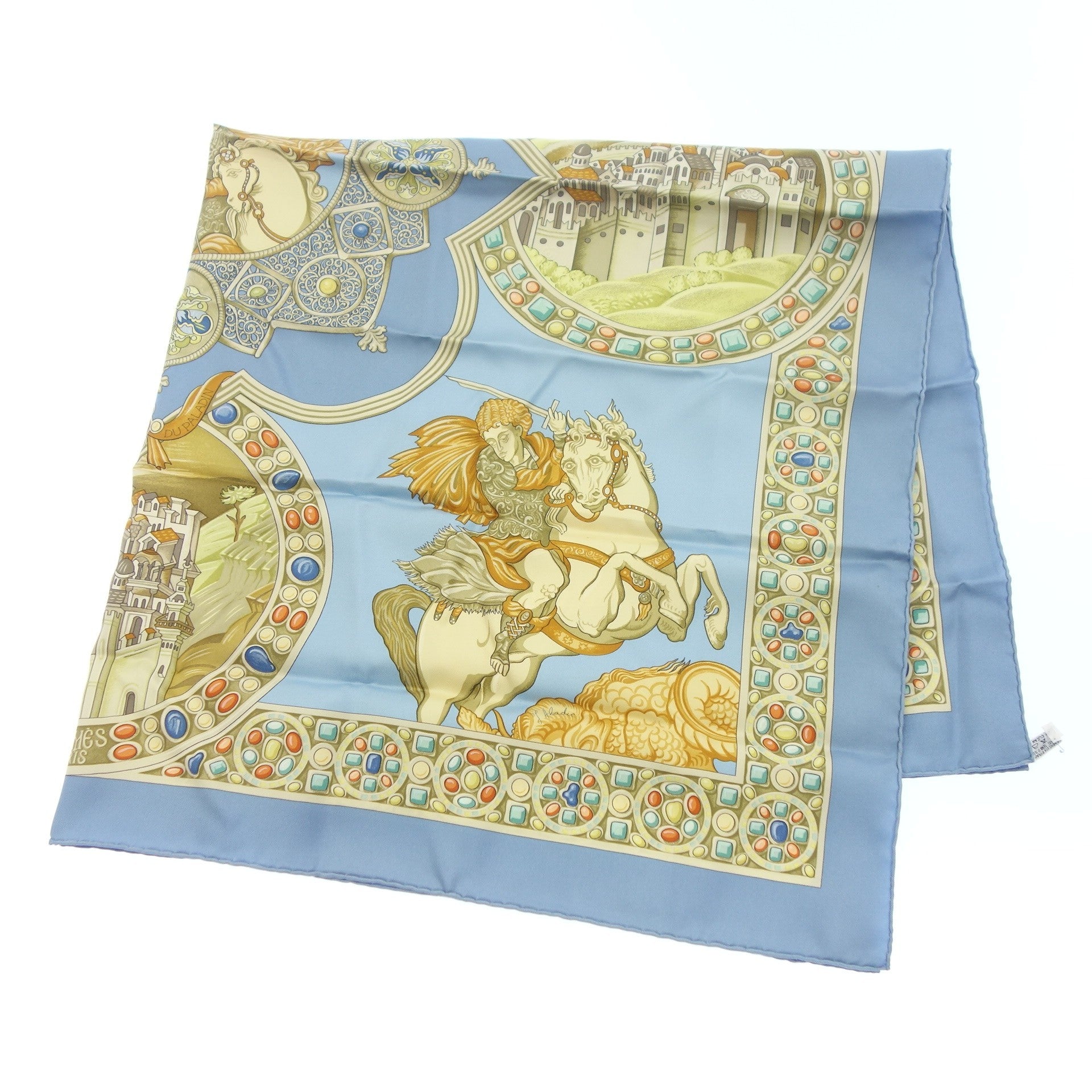 HERMES】エルメス カレ90 LE TRIOMPHE DU PALADIN 正義の騎士の勝利