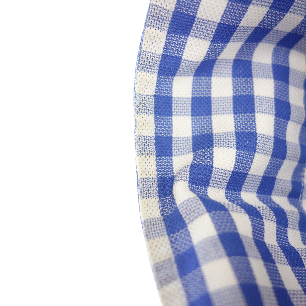 HERMES】エルメス ギンガムチェックレギュラーカラーシャツ フランス製