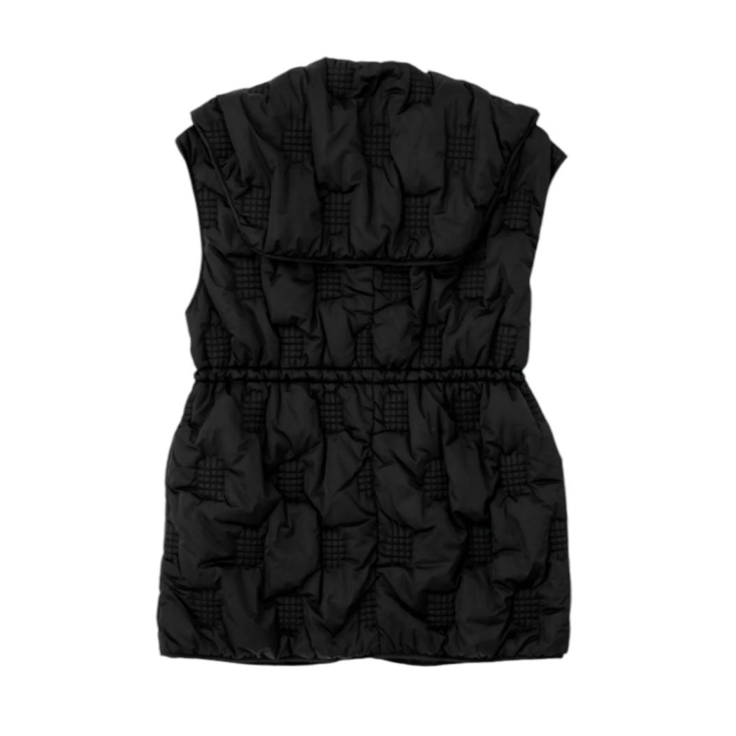 ENFOLD - CHECK-QUILT VEST / 中綿ベスト / ブラック / 24AW | LATIN EVE