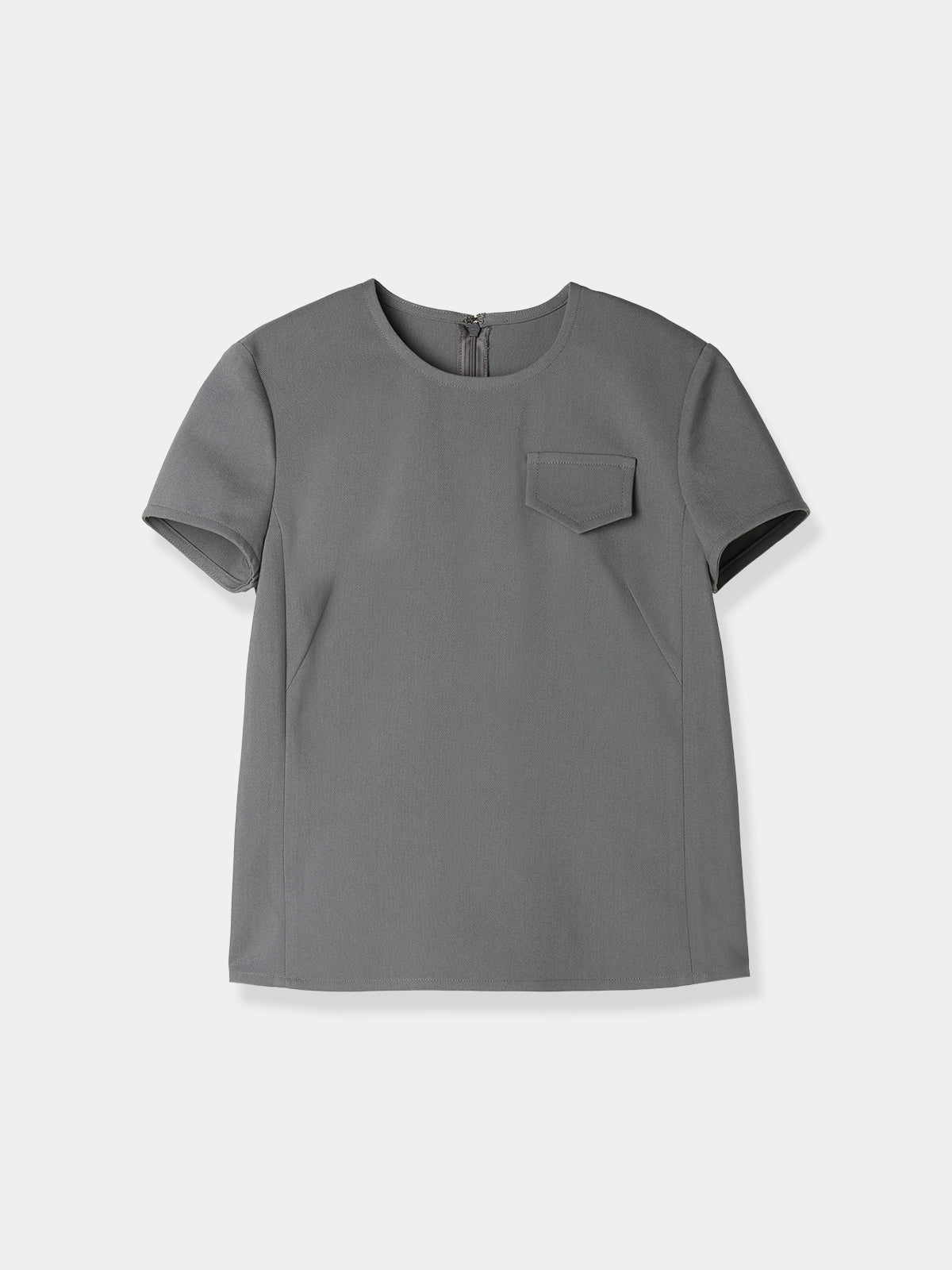 再入荷】Crew neck compact Blouse – L'AUBE BLANC