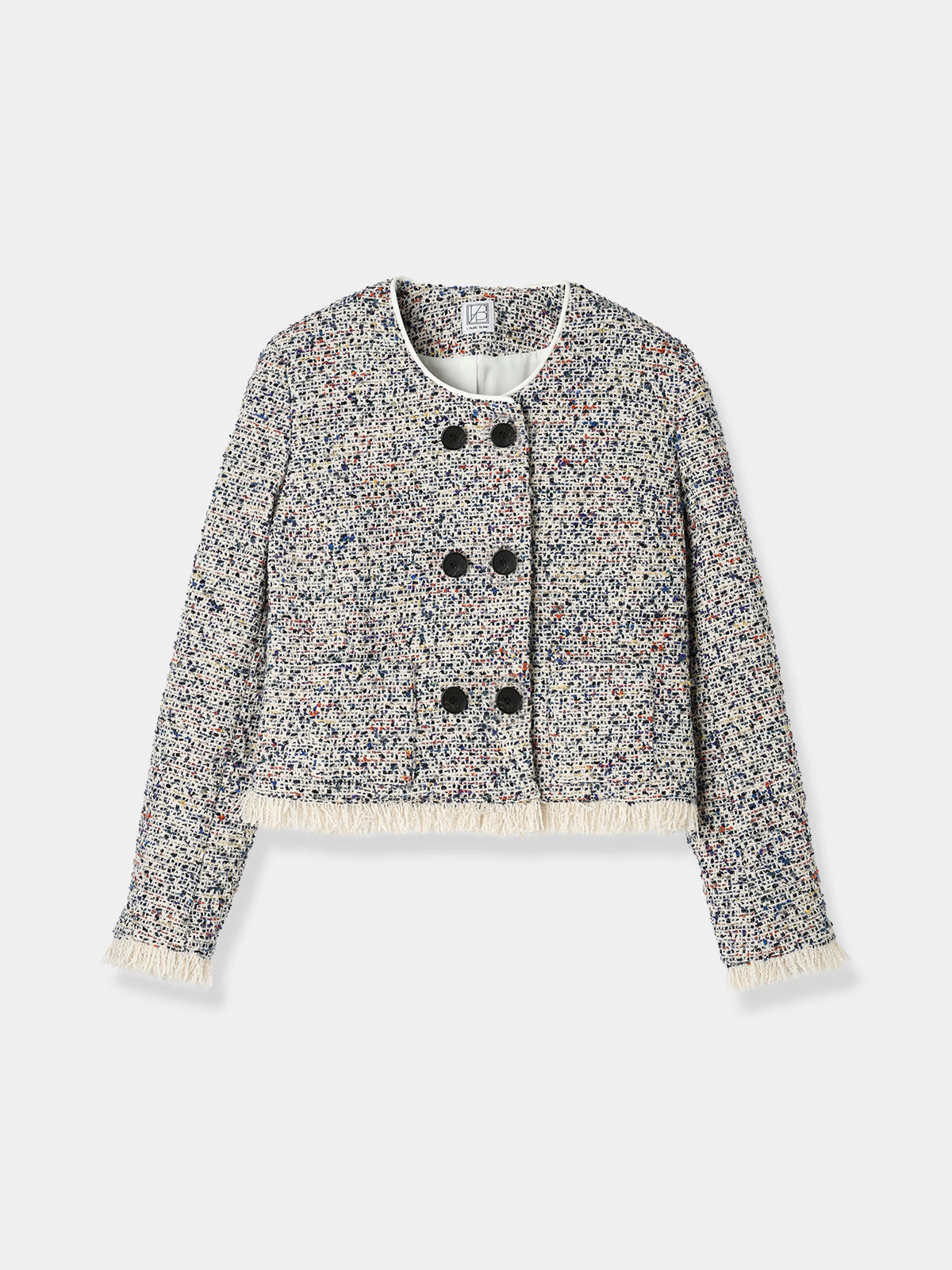 Mix tweed No collar jacket – L'AUBE BLANC