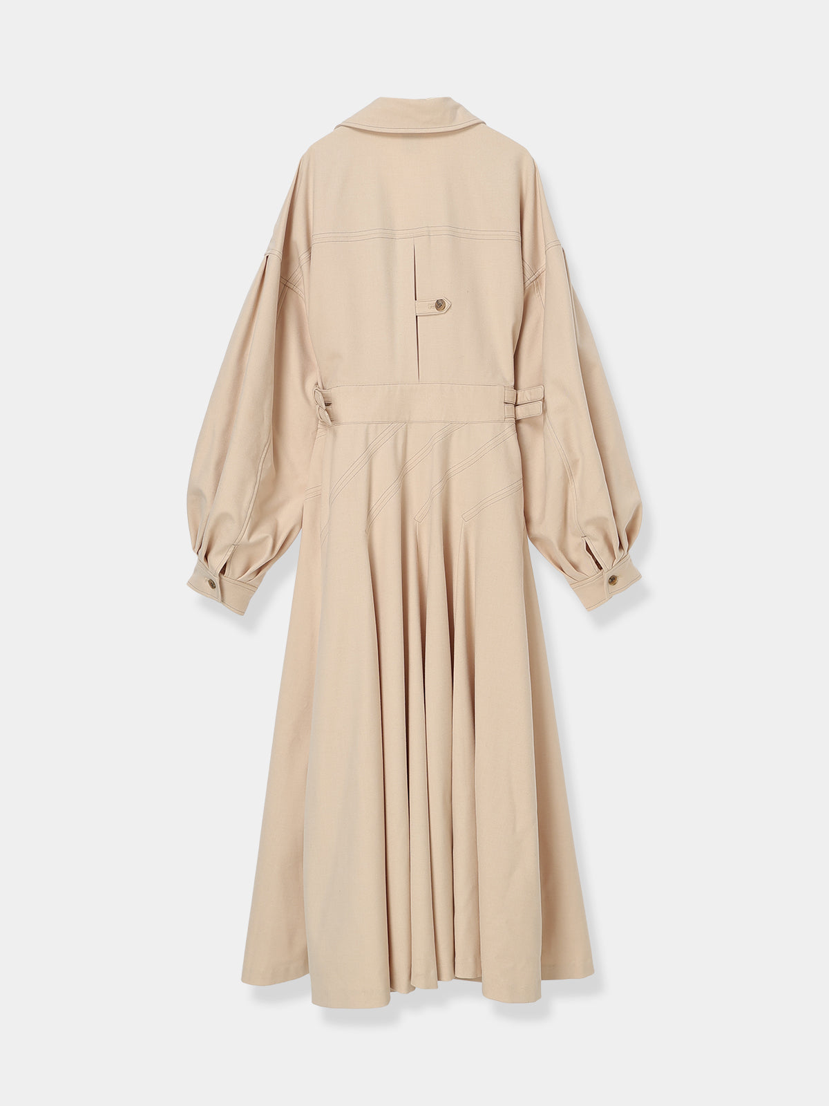 Asymmetric Side Buckle Dress – L'AUBE BLANC