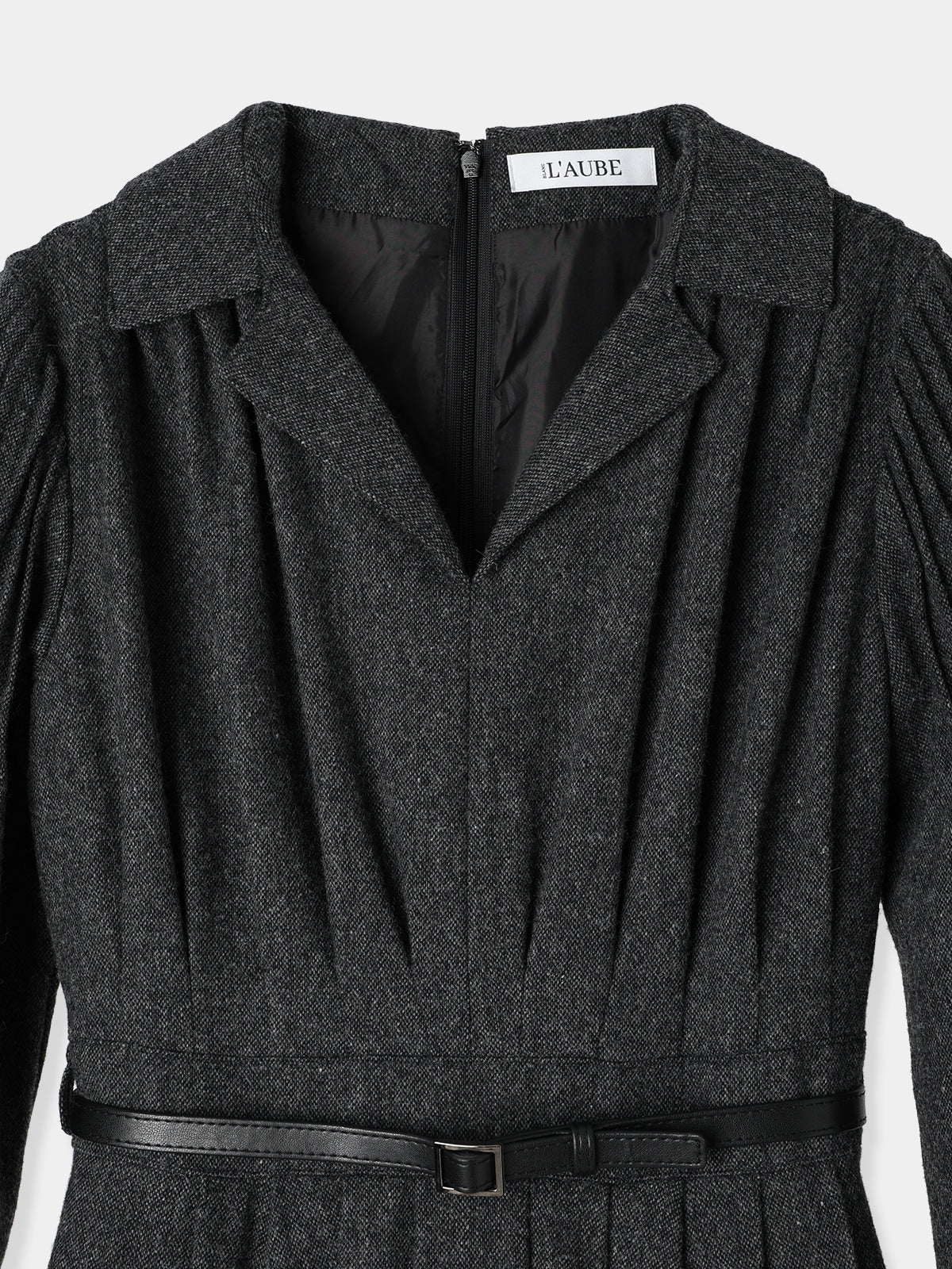 Belted Balloon Dress – L'AUBE BLANC