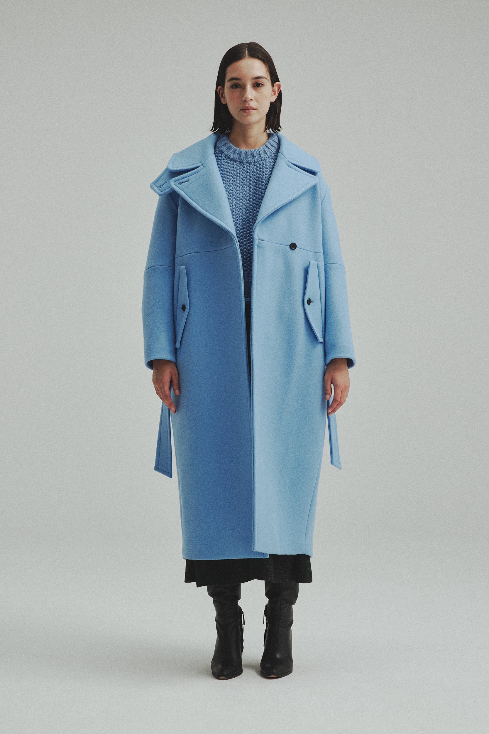 Double-breasted Wool coat – L'AUBE BLANC