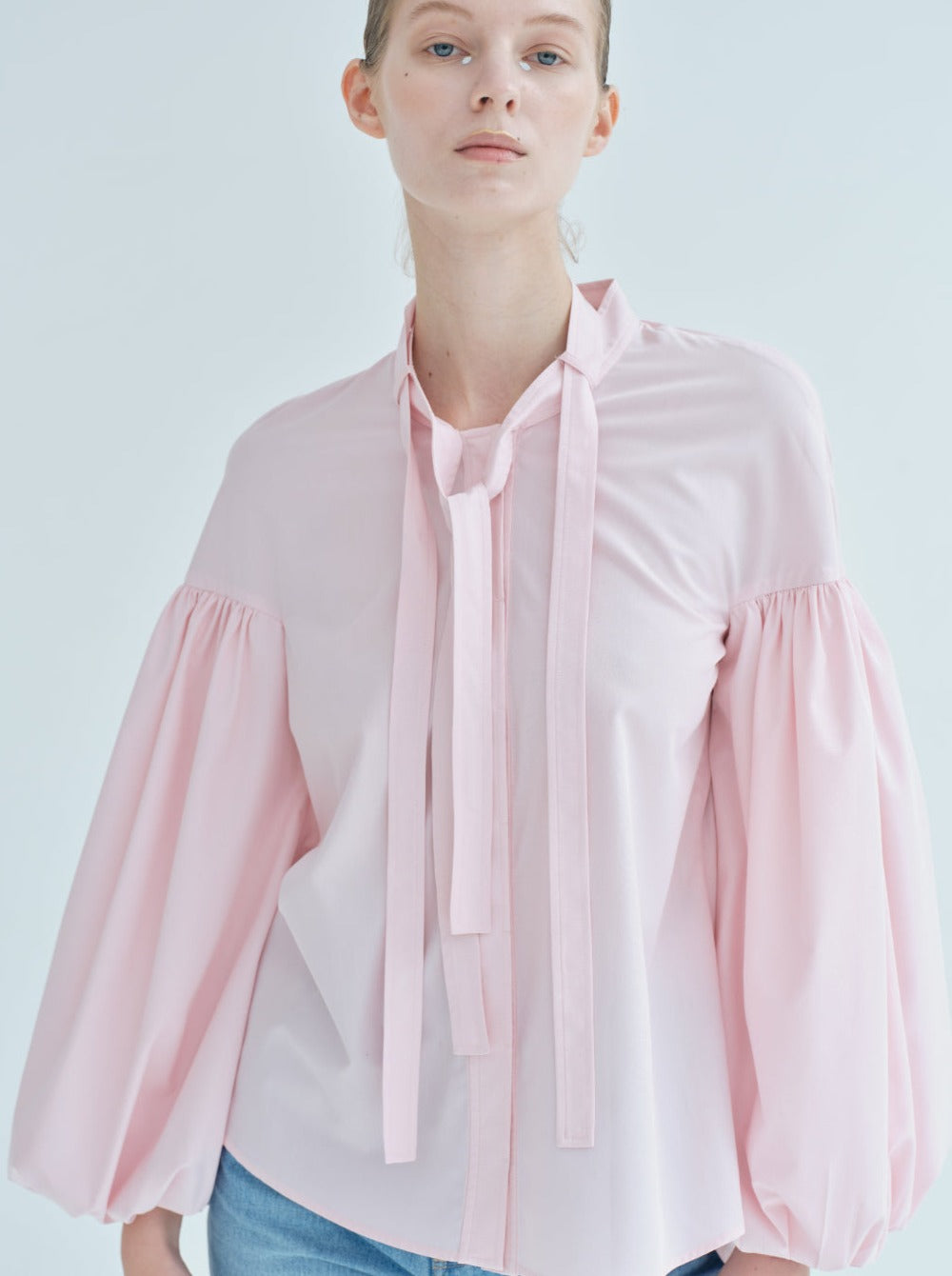 再入荷】Double tie Blouse – L'AUBE BLANC