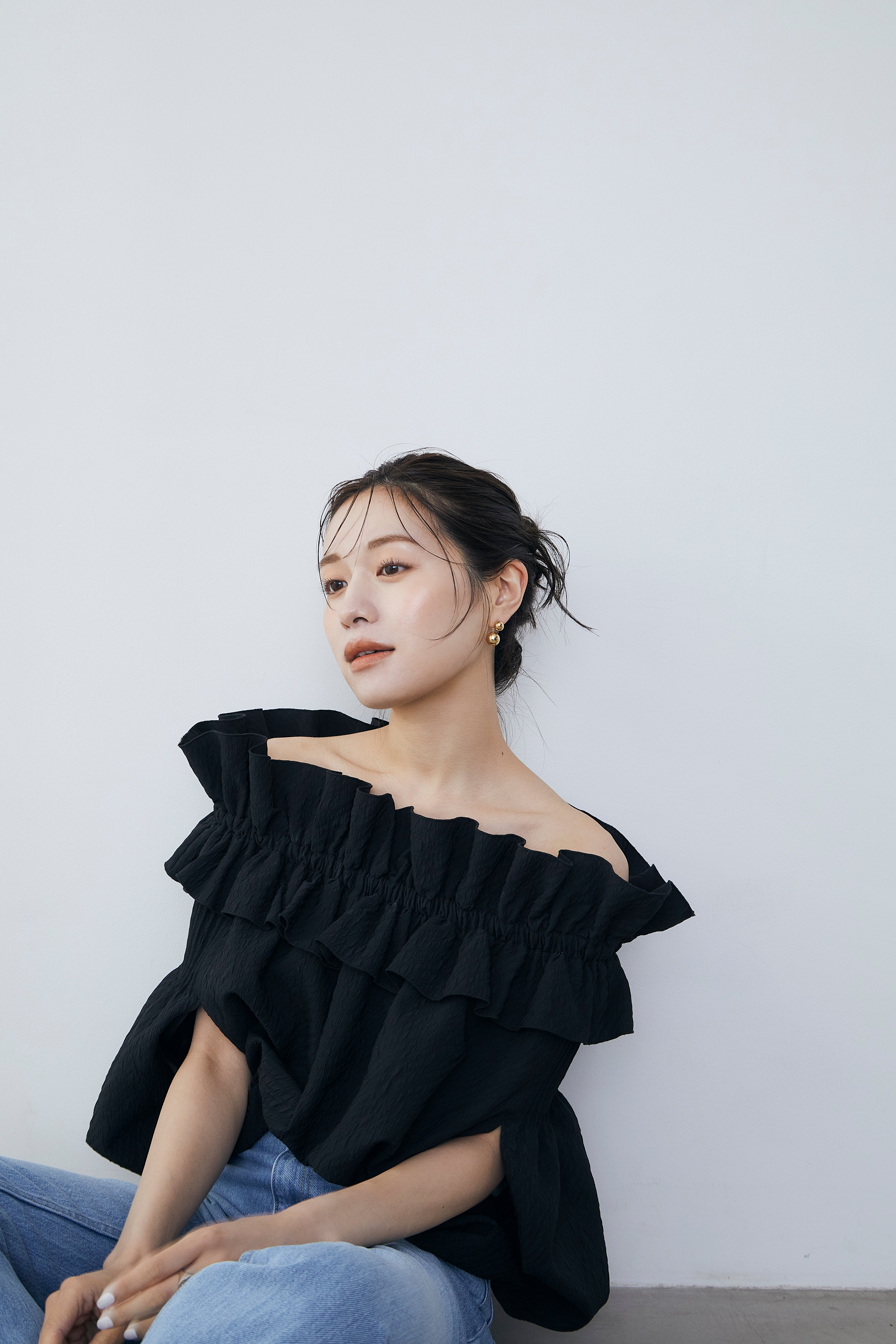 再入荷】Raffle balloon cape Blouse – L'AUBE BLANC