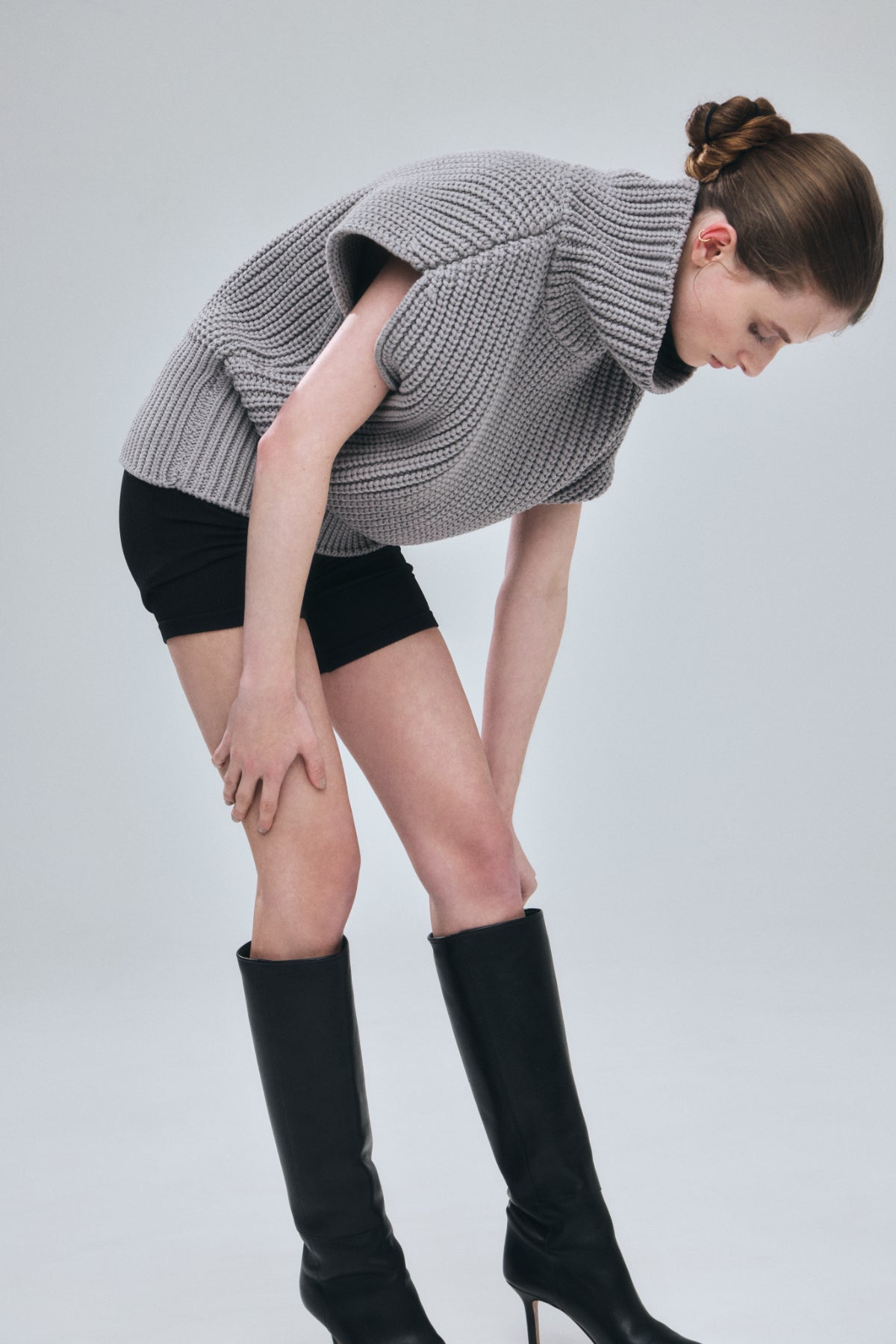 High-neck Knit Tops – L'AUBE BLANC