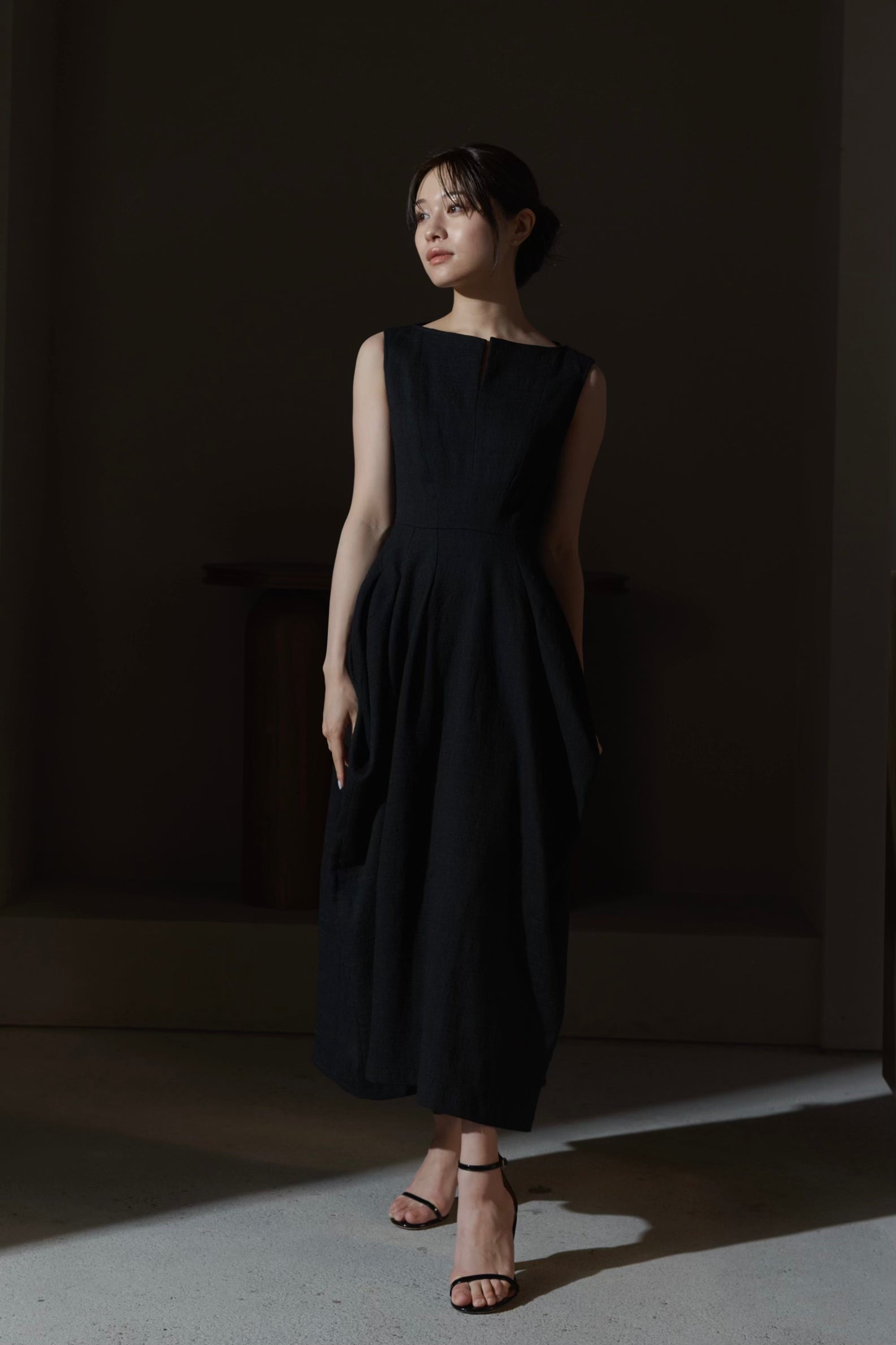 Slab tweed Cocoon Dress – L'AUBE BLANC