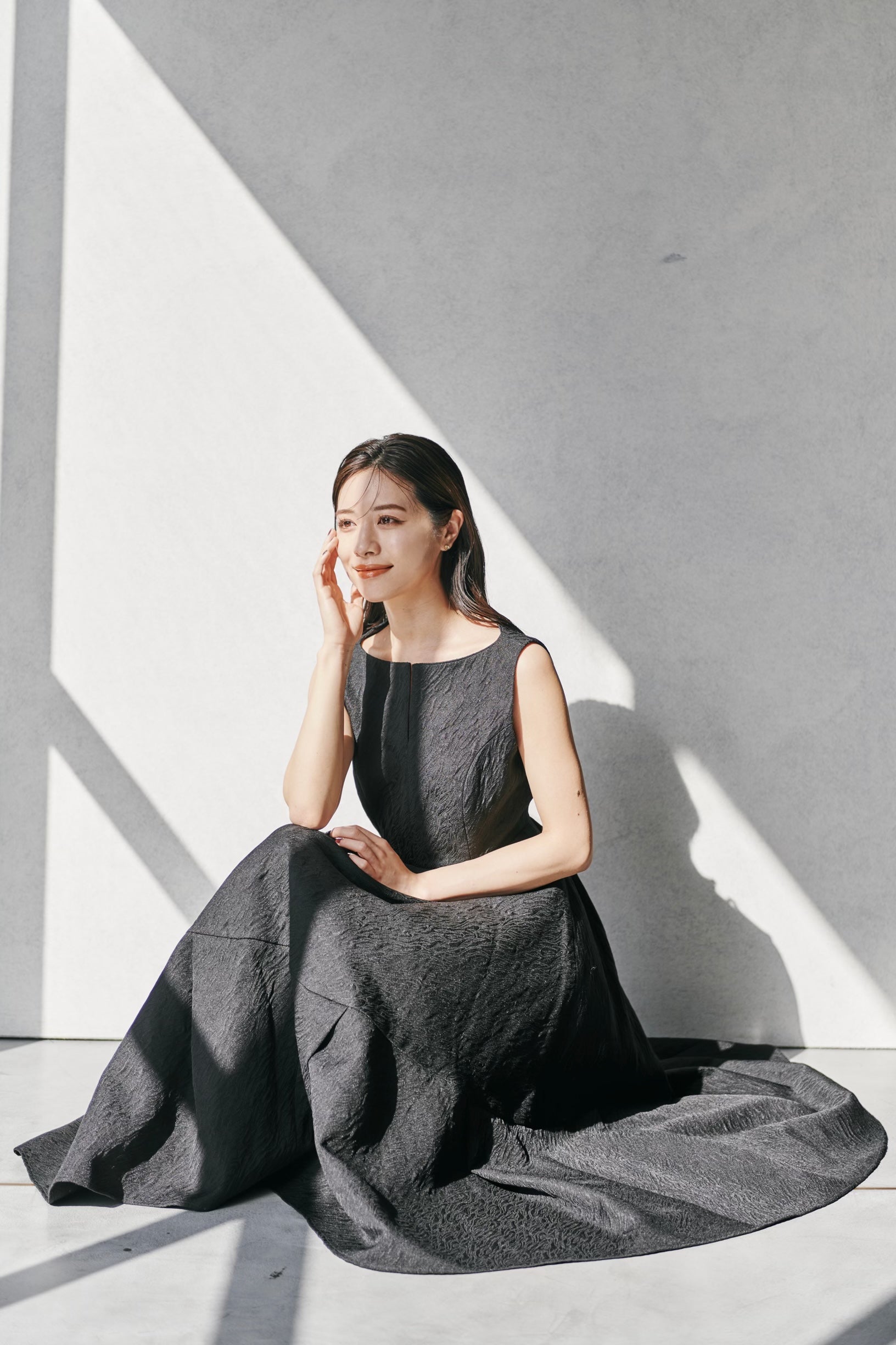 Keyneck Jacquard Dress – L'AUBE BLANC