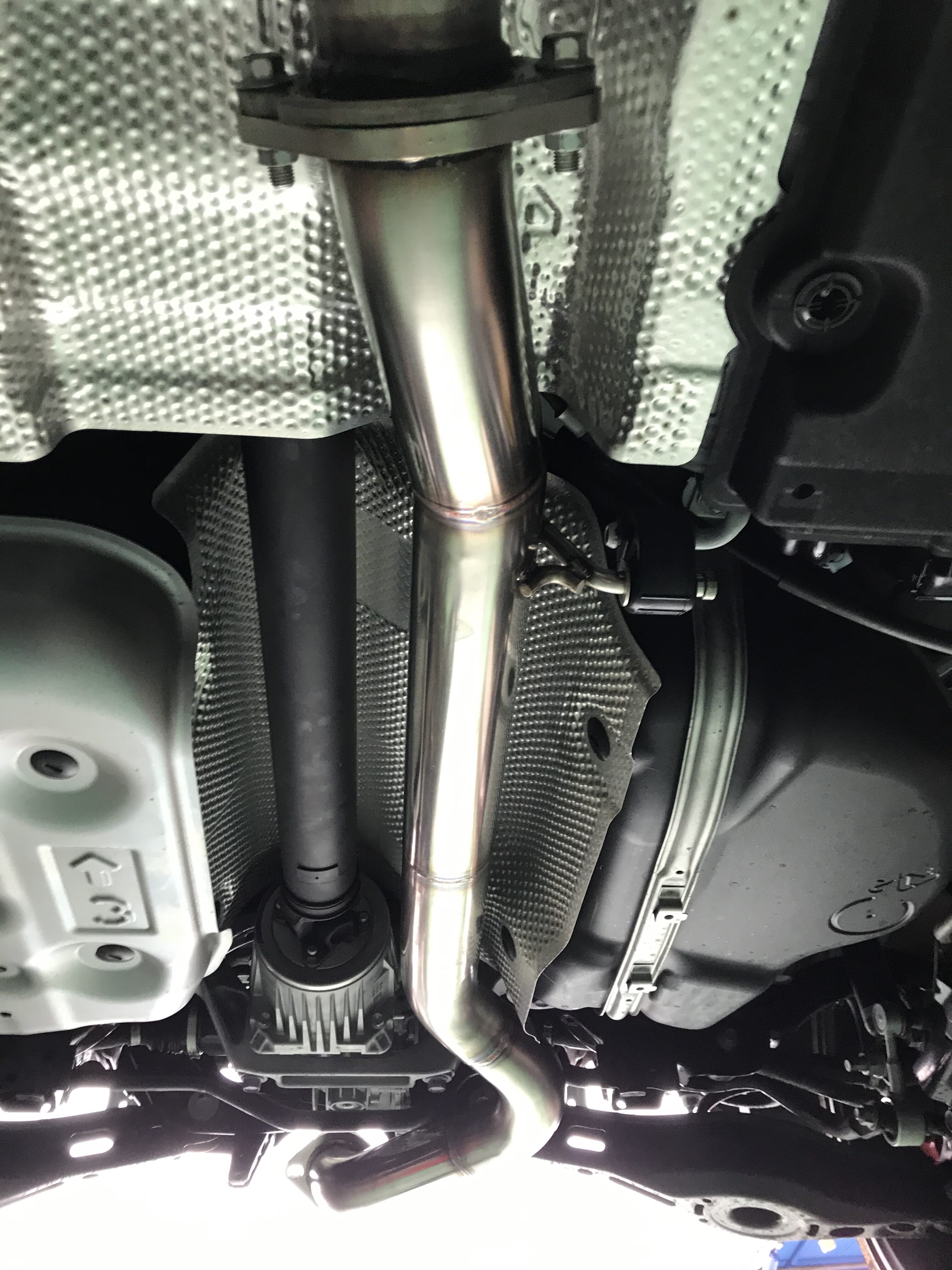 LAUN STYLE センターストレートマフラー + 中間パイプ GRヤリス用