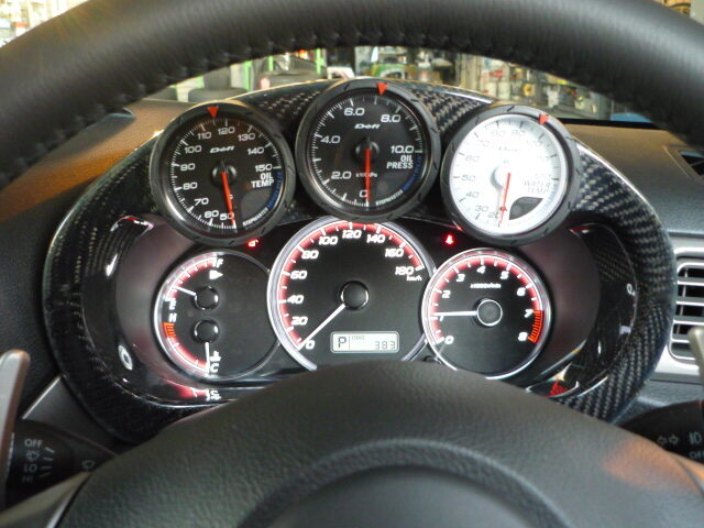 WRC CUSTOM 60φ 3連メーターフード インプレッサ GH系／GR系／GV系共通