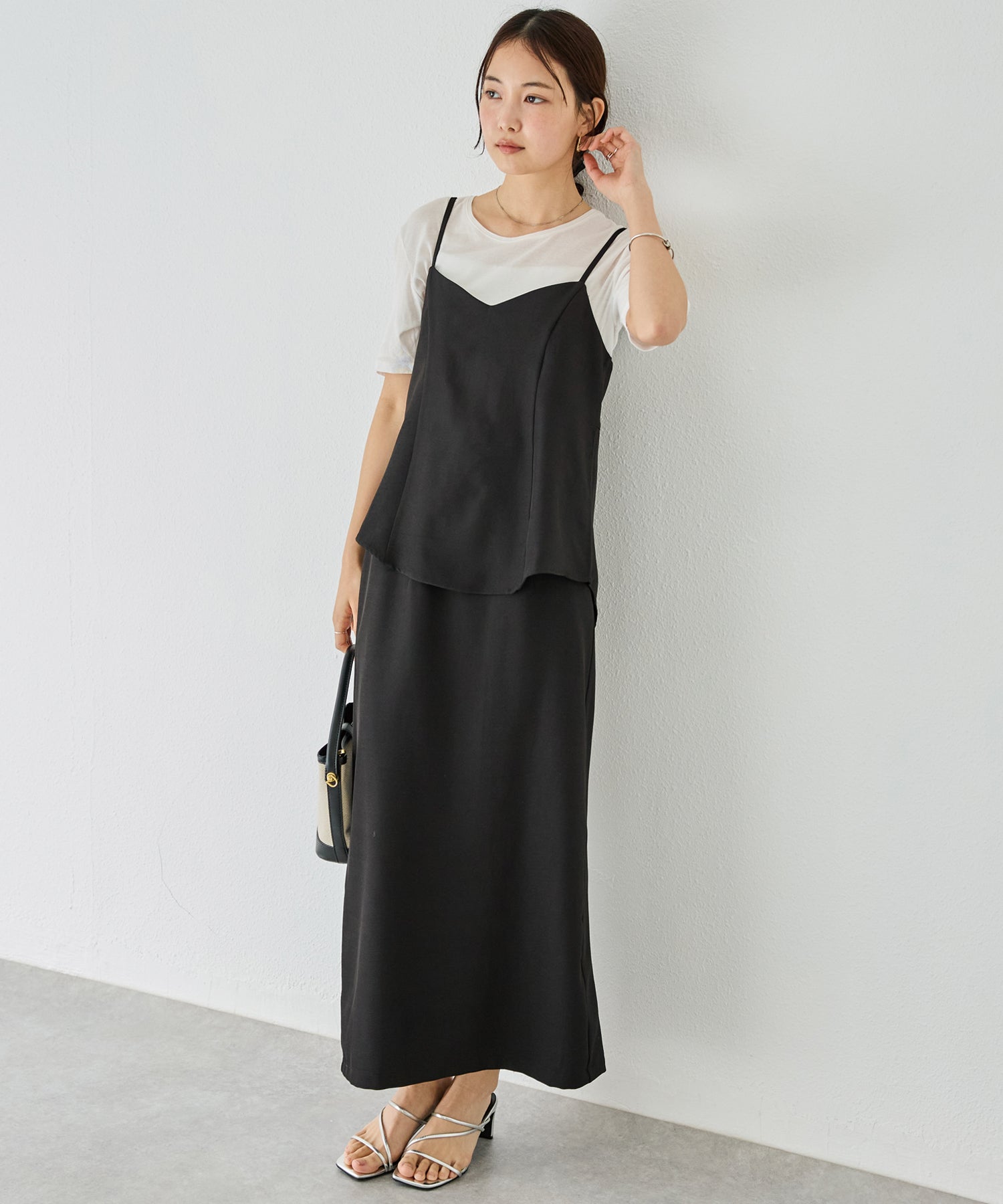 ビスチェスカートセットアップ | ラビアンジェ-⼤きいサイズのレディース服