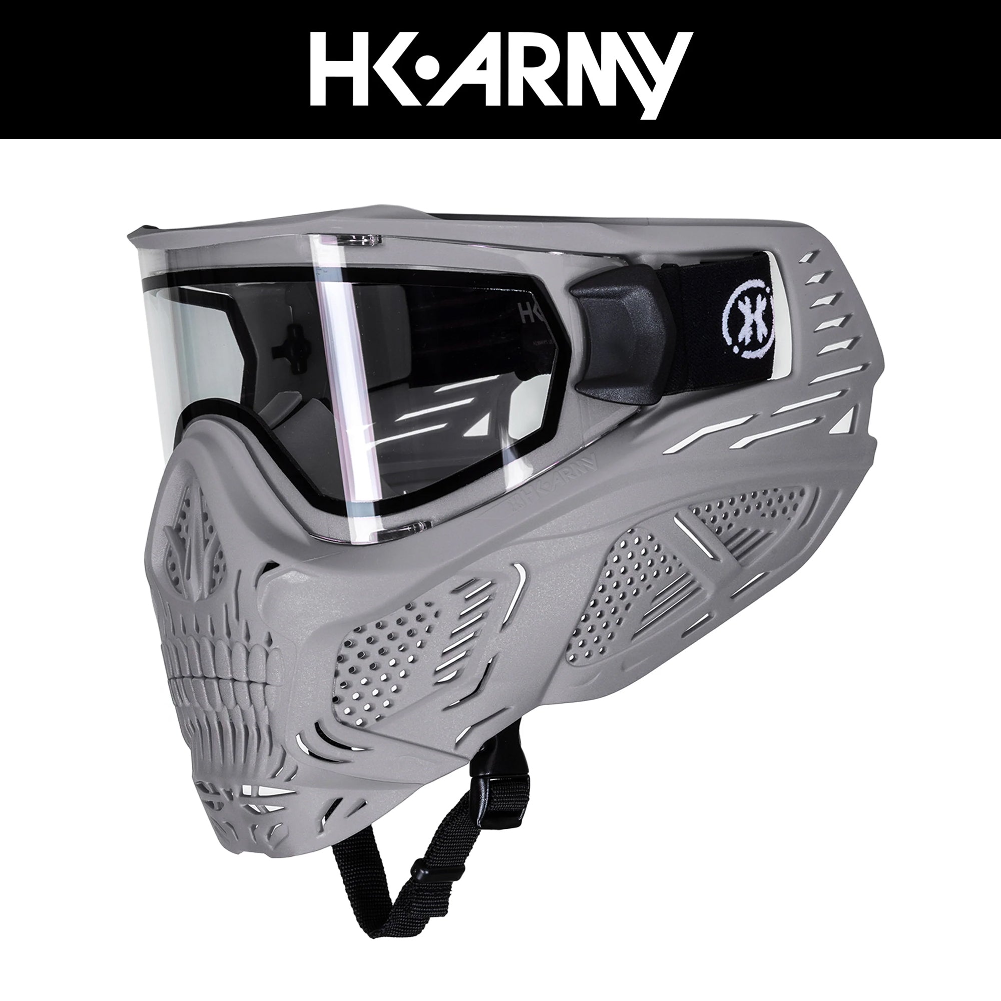 HK Army HSTL Skull Goggle - Black w/ Thermal Clear Lens フェイス