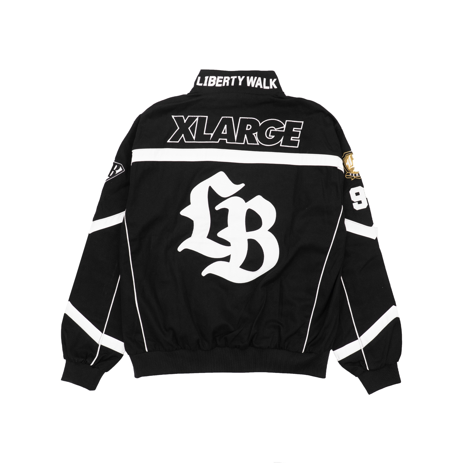 LIBERTY WALK×XLARGE WALK RACING JACKET BLACK - LB-ONLINE STORE