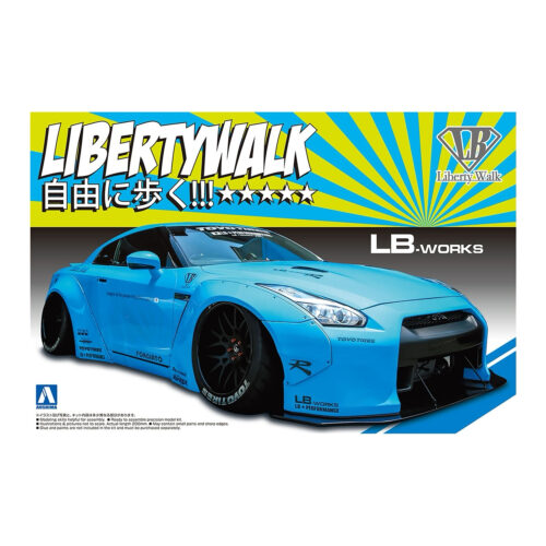 AOSHIMA Plastic model 1/24 LB-WORKS NISSAN GT-R R35 Type1 Skyblue