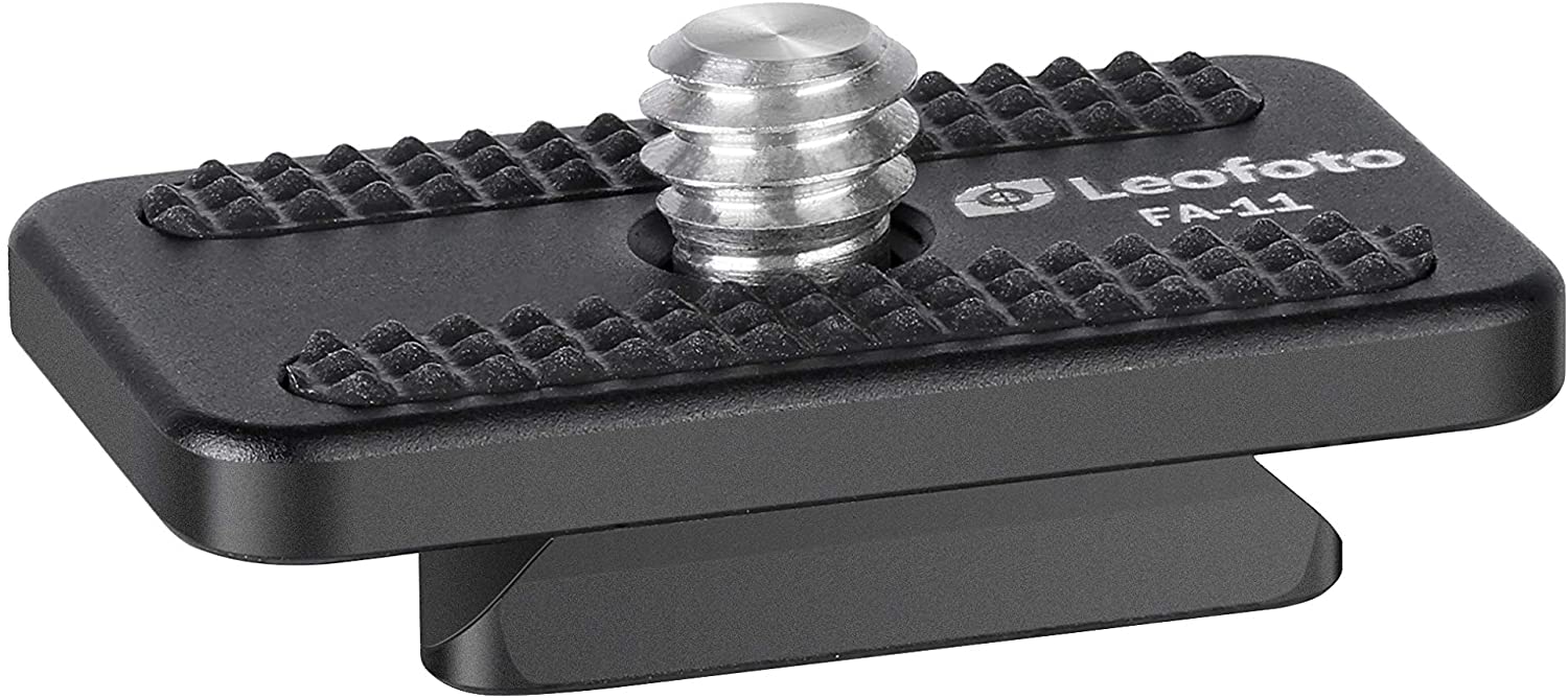 Leofoto FA-10 / FA-11 QR Plate for Cold Shoe and Hot Shoe Adapter