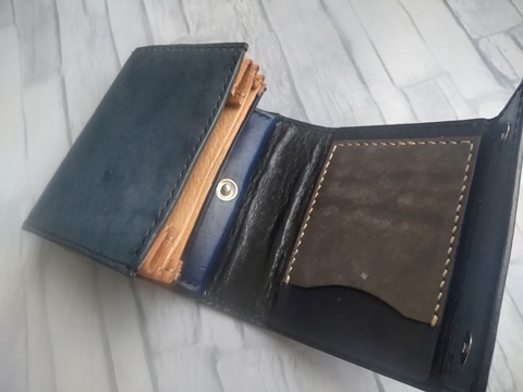 エムピウ ミッレフォッリエ風のウォレット レザークラフトの作品