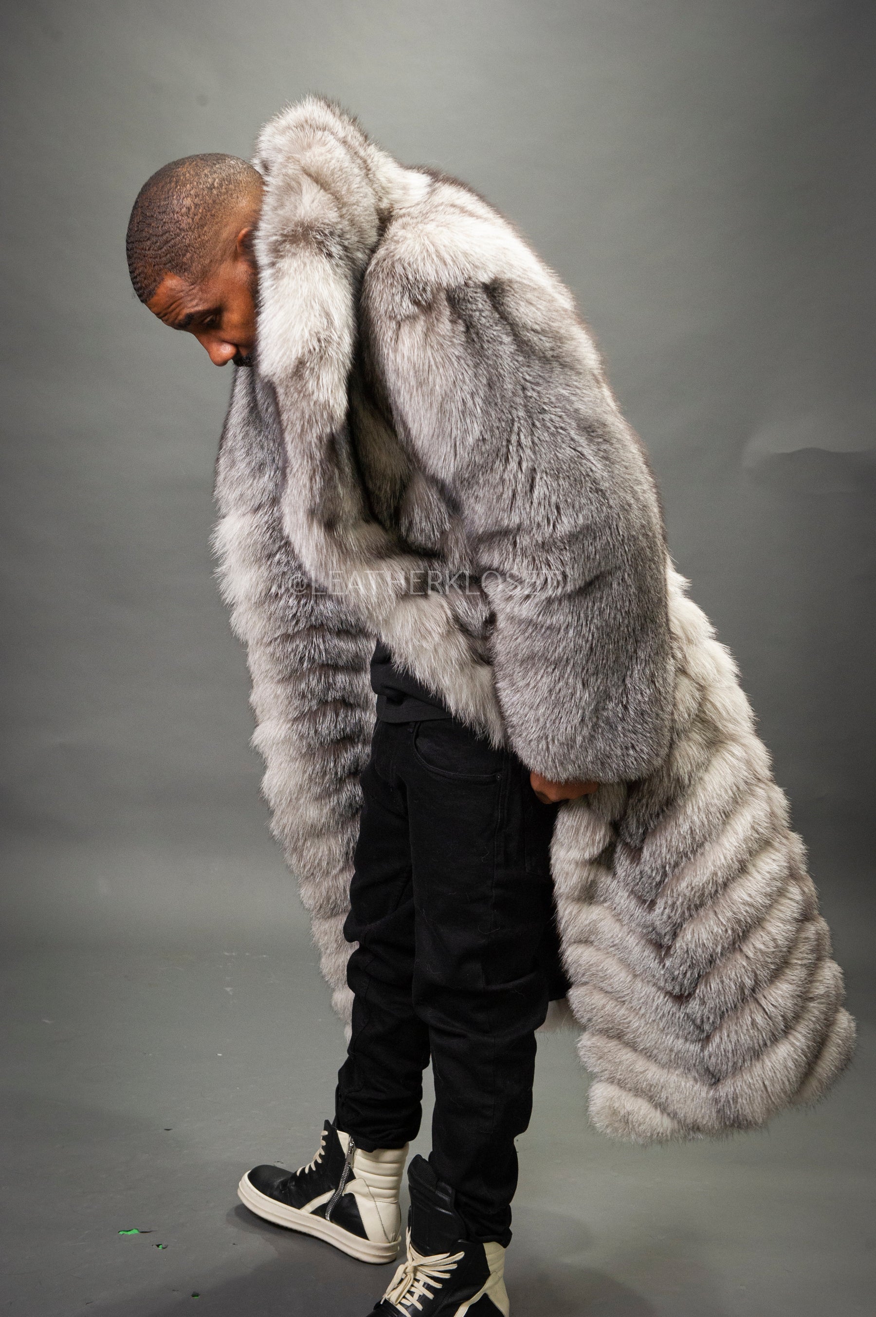 Men's Fight-Night Fox Coat [Silver Fox] – LeatherKloset