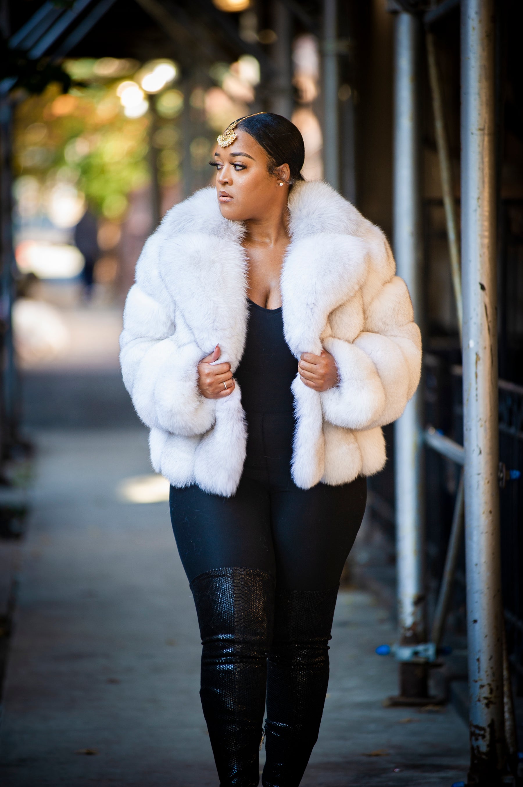 Women's Marcy Fox Jacket [Natural White] – LeatherKloset