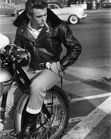 James Dean Black Leather Jacket - Buy Now - LeathersInn
