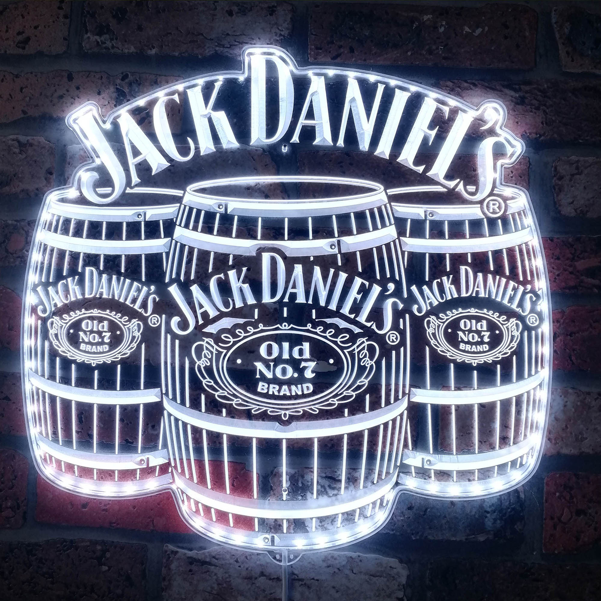 Jack Daniels Dynamic RGB Edge Lit LED Sign | ledlabcave