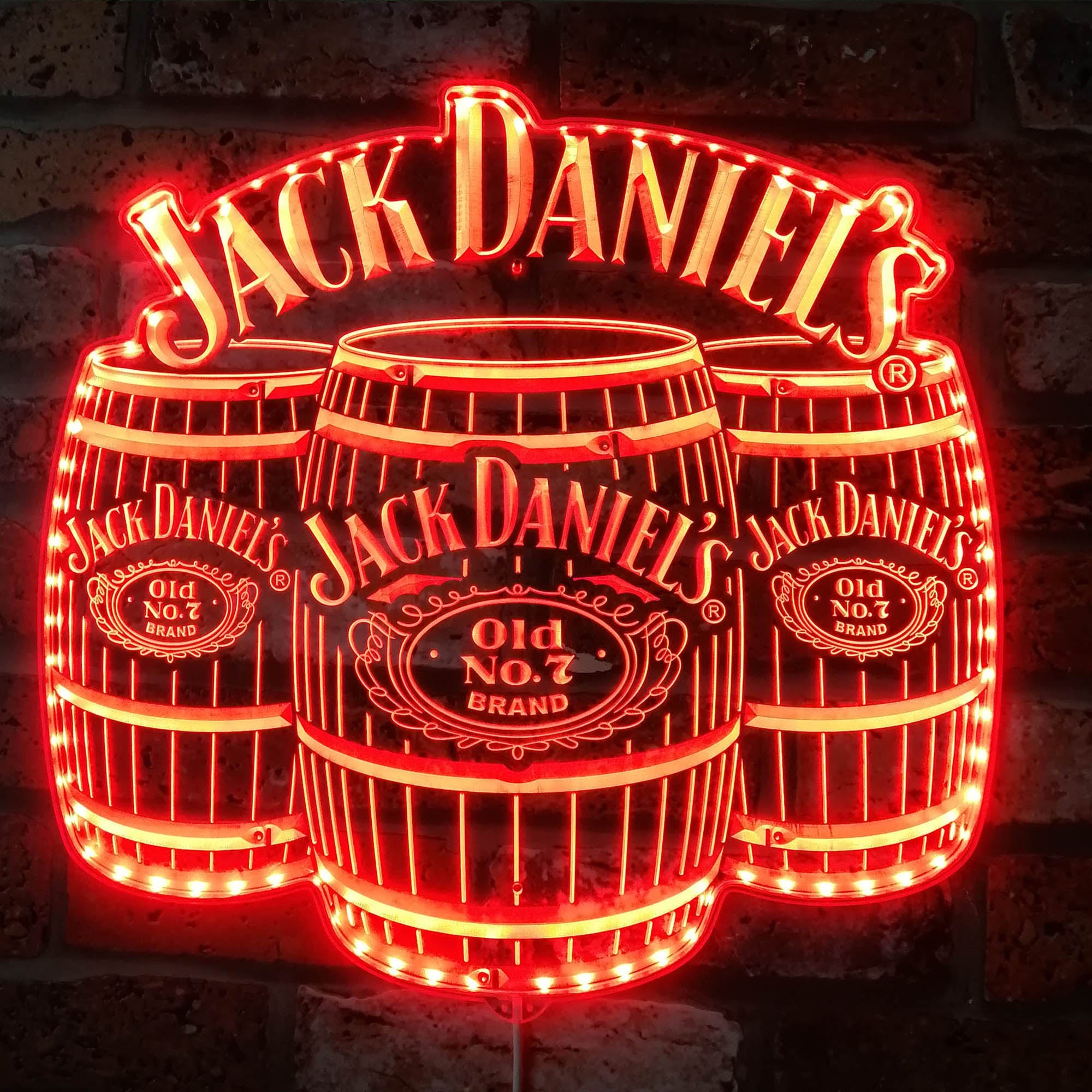 Jack Daniels Dynamic RGB Edge Lit LED Sign | ledlabcave