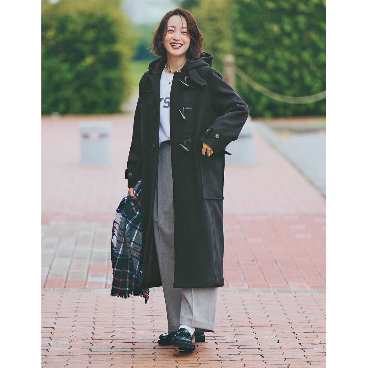 バーバリーロンドン✨大きめ✨ダッフルロングカーディガン（XL