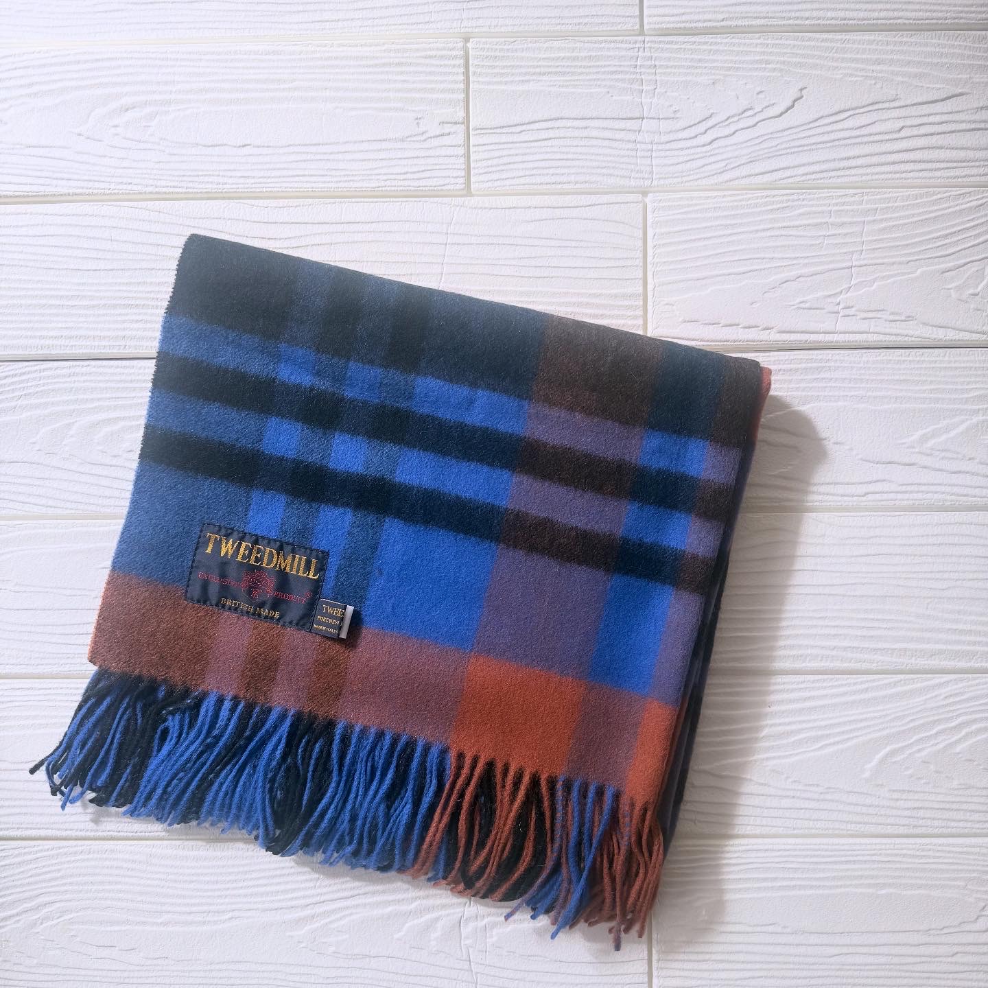 運動会前日！寒さ対策に【TWEED MILL】のチェックストールを大急ぎで