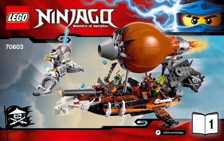 LEGO Instructions for set 70603 Raid Zeppelin, Ninjago - Skybound