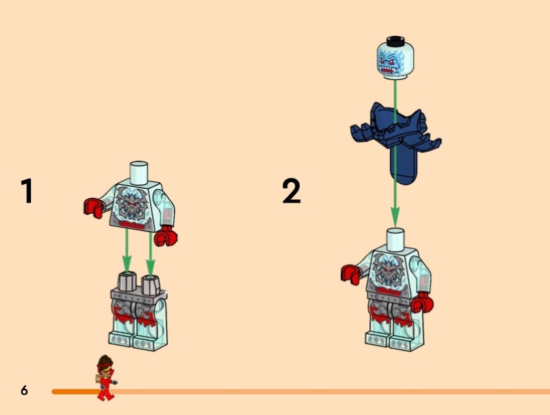 LEGO Instructions for set 71838 Kai's Motorcycle Speed Race