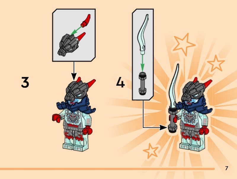 LEGO Instructions for set 71838 Kai's Motorcycle Speed Race