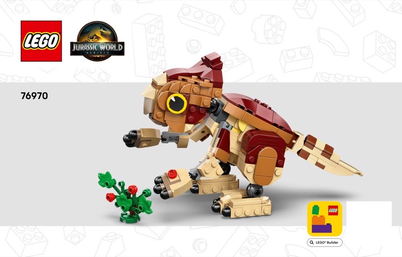 LEGO Instructions for set 76970 Baby Dinosaur Dolores: Aquilops